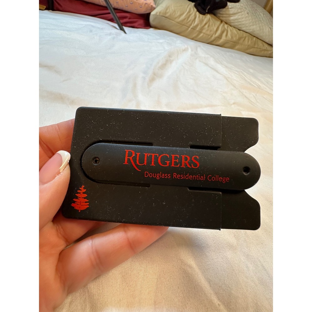 Rutgers Douglass Residential College Silicone Adhesive Phone Wallet Card Holder